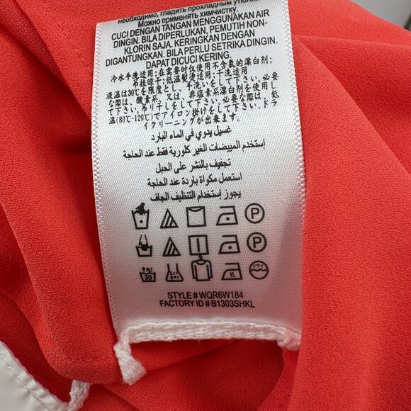 BCBGMAZRIA Maxi Dress WMNS 6 Jesse Ambrosia Red Orange Strapless High Low Gown - Picture 13 of 14